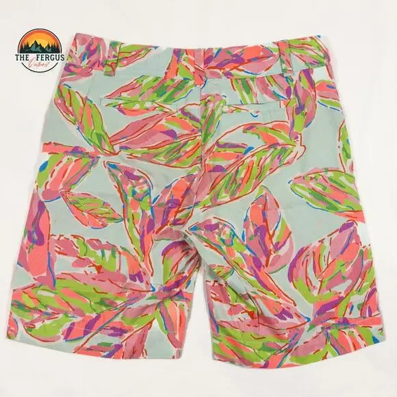 Lilly Pulitzer The Chipper Shorts 10” Floral Belted Pockets Cotton Womens Sz 2 - Picture 2 of 11